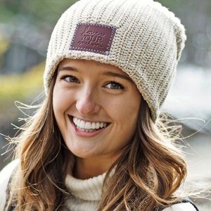 Love Your Melon Khaki Speckled Beanie